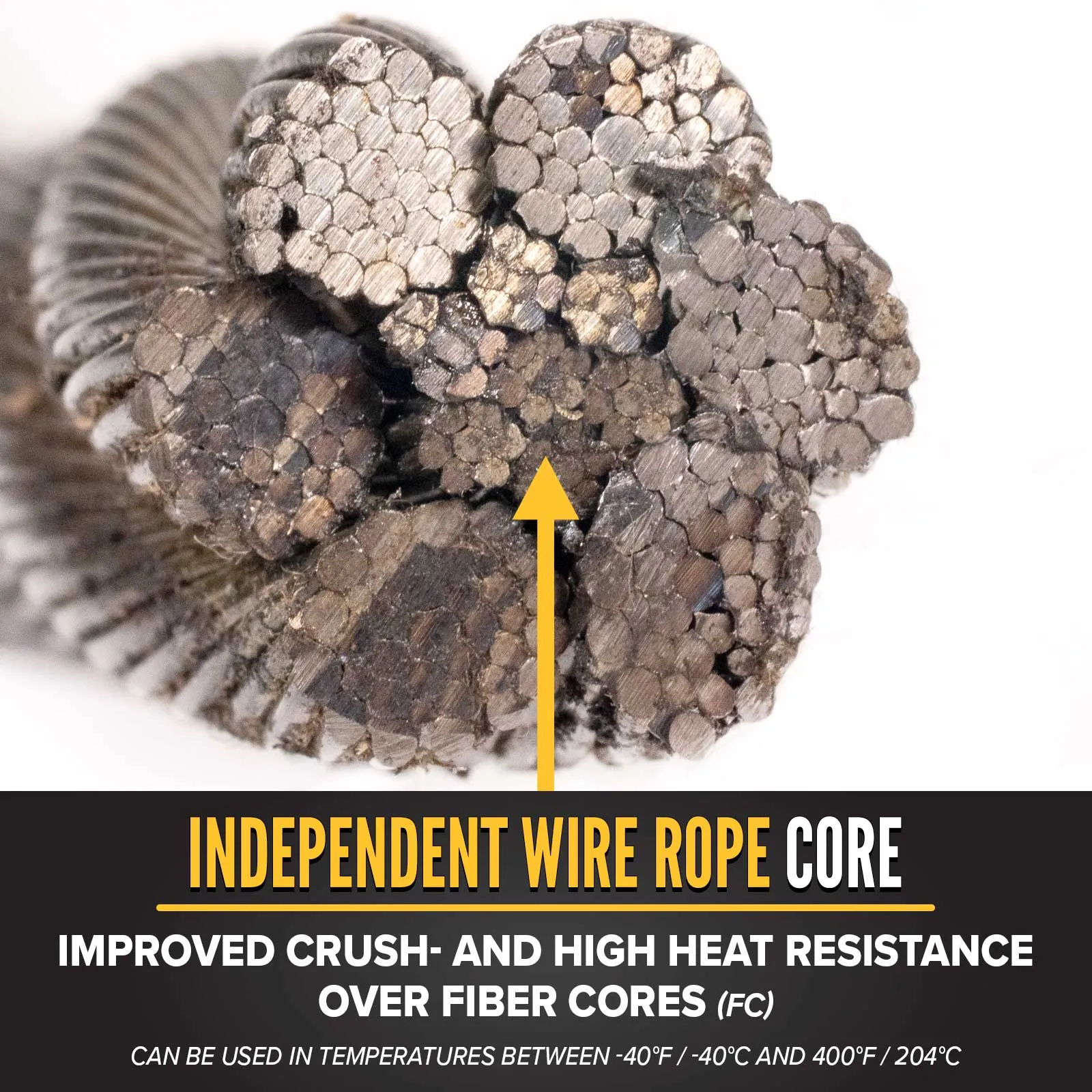 1-1/4" 6x37 Bright Wire Rope - EIPS IWRC | Linear Foot
