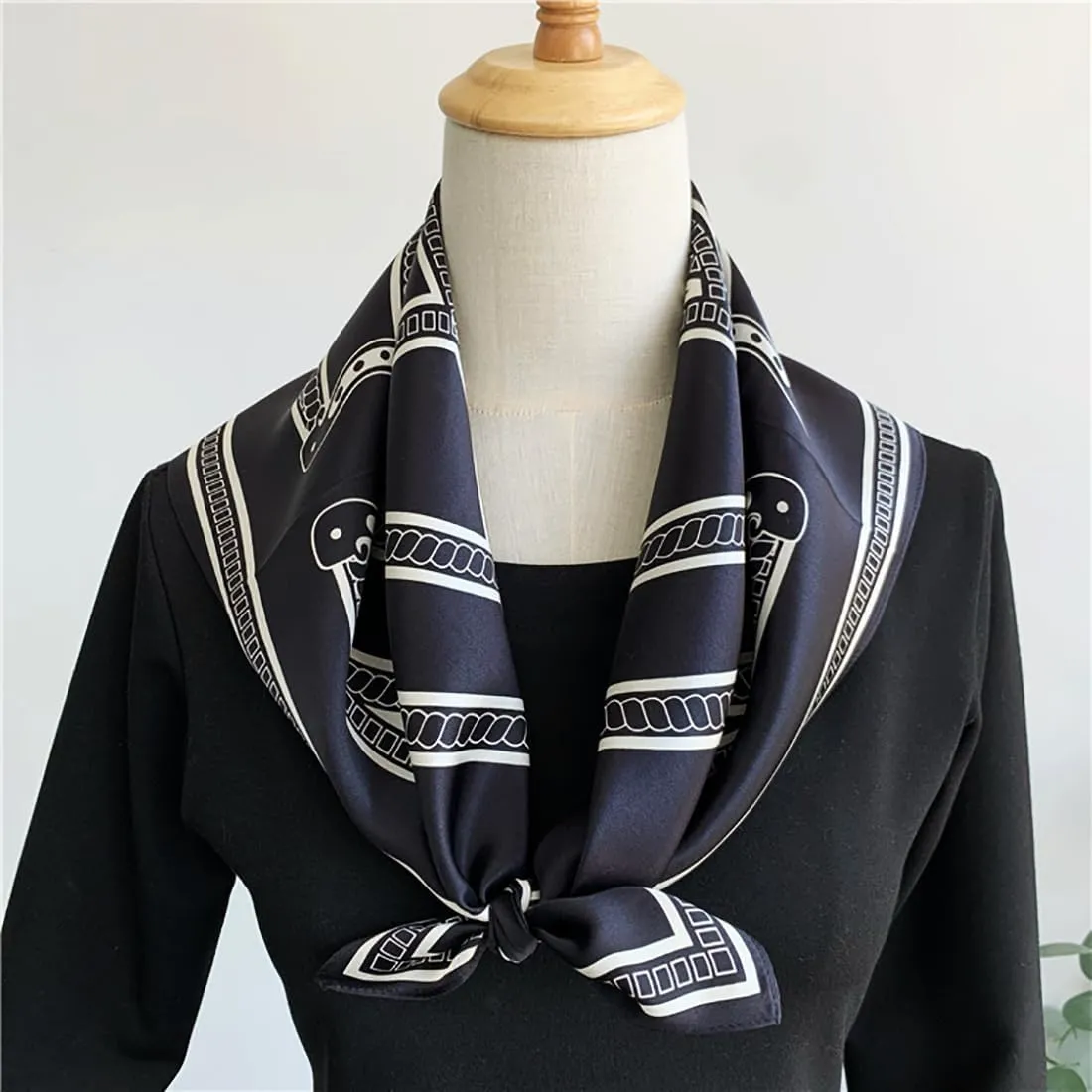 100% Mulberry Silk Square Scarf 27''x27'' Neck Scarf Hair Scarf Headscarf Bandanas for Women