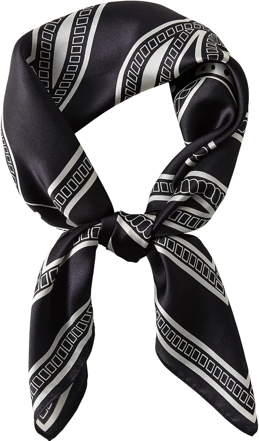 100% Mulberry Silk Square Scarf 27''x27'' Neck Scarf Hair Scarf Headscarf Bandanas for Women