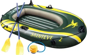 2 Person Inflatable Boat - Thicken Raft Kayak Assault Rubber Boats,Wear-Resisting Hovercraft Dinghies for Fishing,Entertainment 1 Kayak Water Sports
