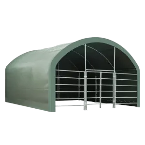 20' x 20' Livestock Corral Shelter with front door