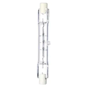 250 Watt T3 Halogen Double-Ended Clear RSC Base, 120 Volt, Card
