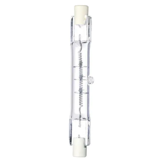 250 Watt T3 Halogen Double-Ended Clear RSC Base, 120 Volt, Card