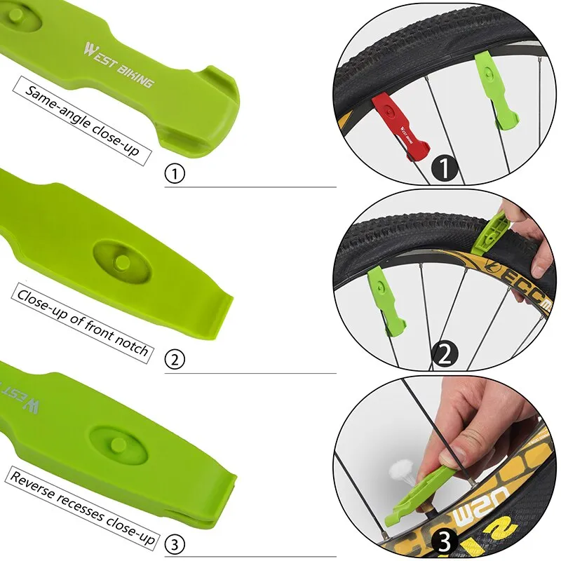 2pcs Professional Bike Tire Lever Wheel Tire Repair Tools MTB Road Bicycle Tire Opener Remover Cycling Accessories