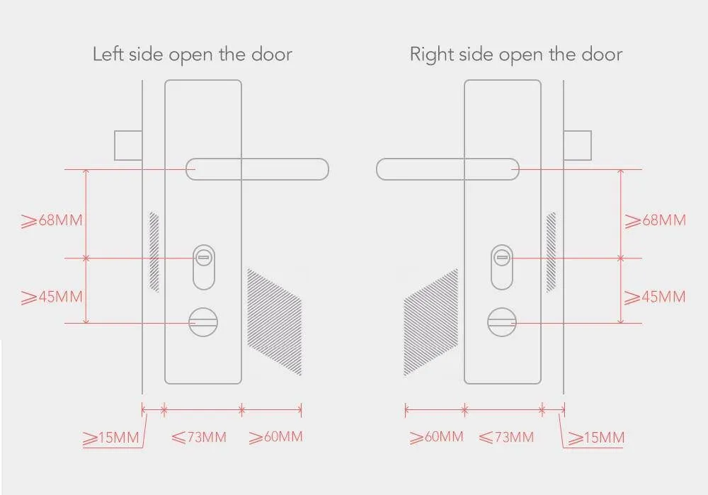 4pcs Smart Electronic Keyless Lock
