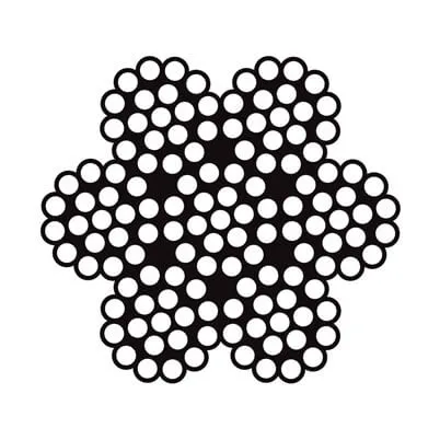 7 x 19 Construction Stainless Steel Wire Rope