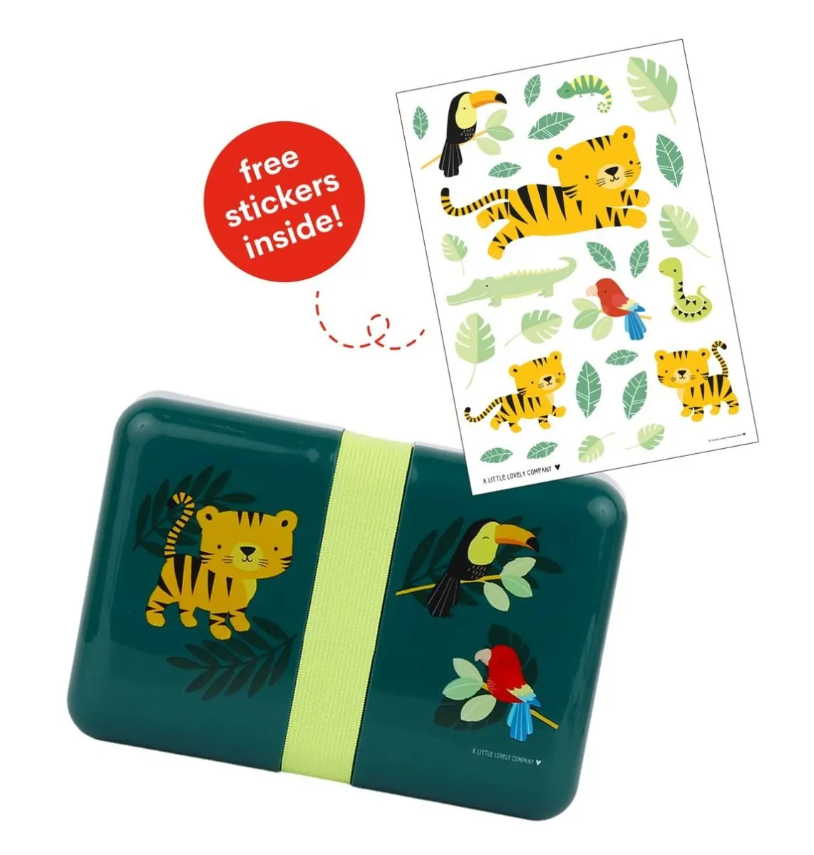 A Little Lovely Company lunch box | Jungle Tiger