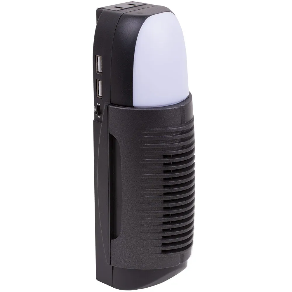 Air Innovations AI-210 Compact Air Purifier With 2 USB Ports & LED Light