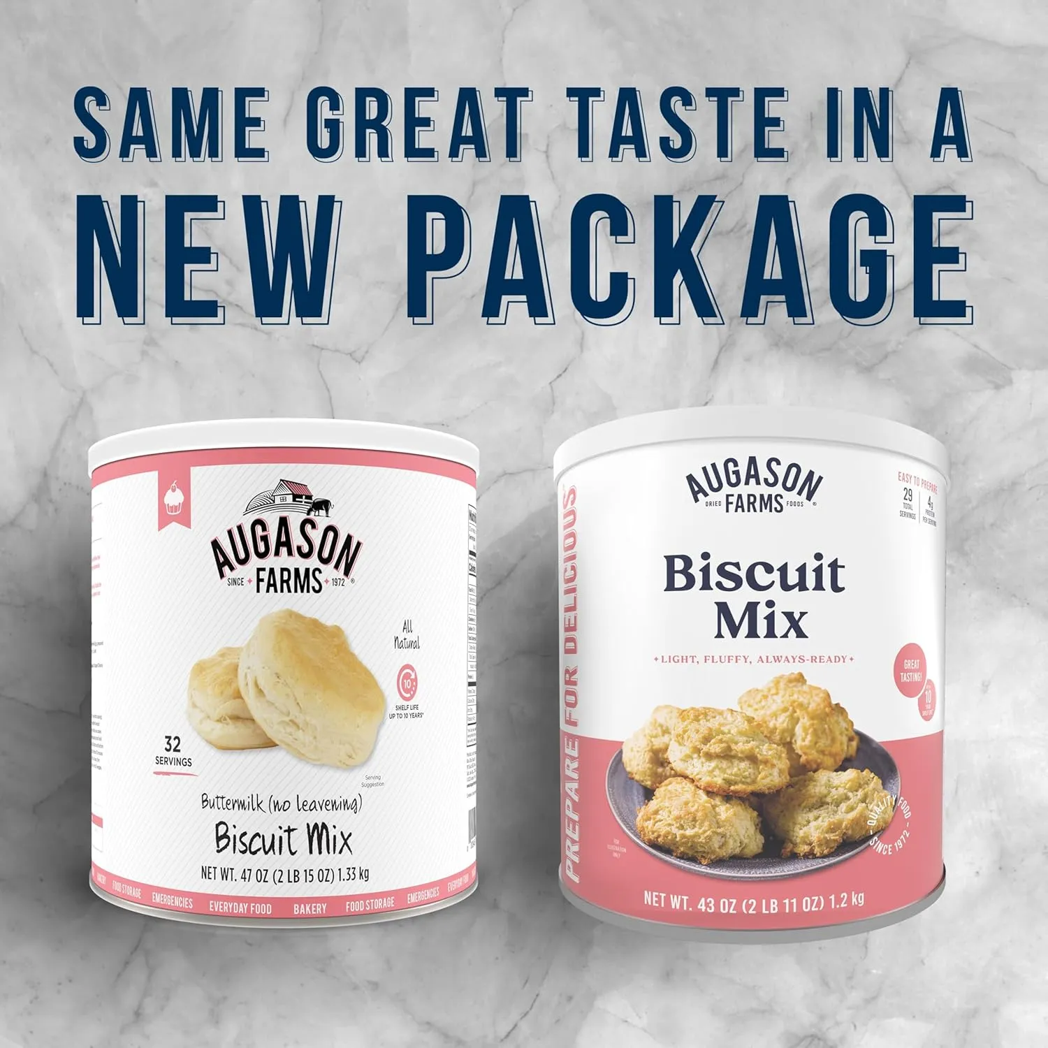 Augason Farms Biscuit Mix Can, Emergency Food Supply, Everyday Meals, 29 Servings