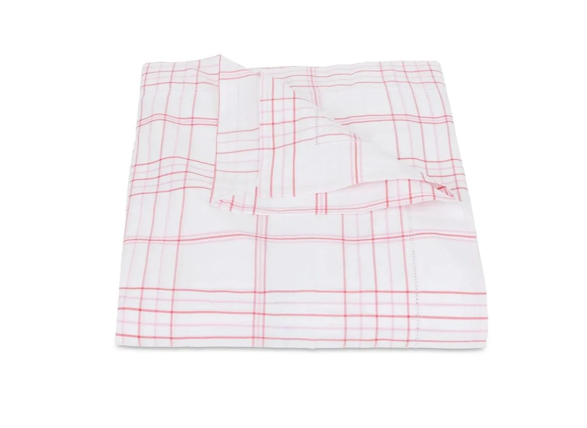 August Plaid Peony Bedding by Matouk | Schumacher