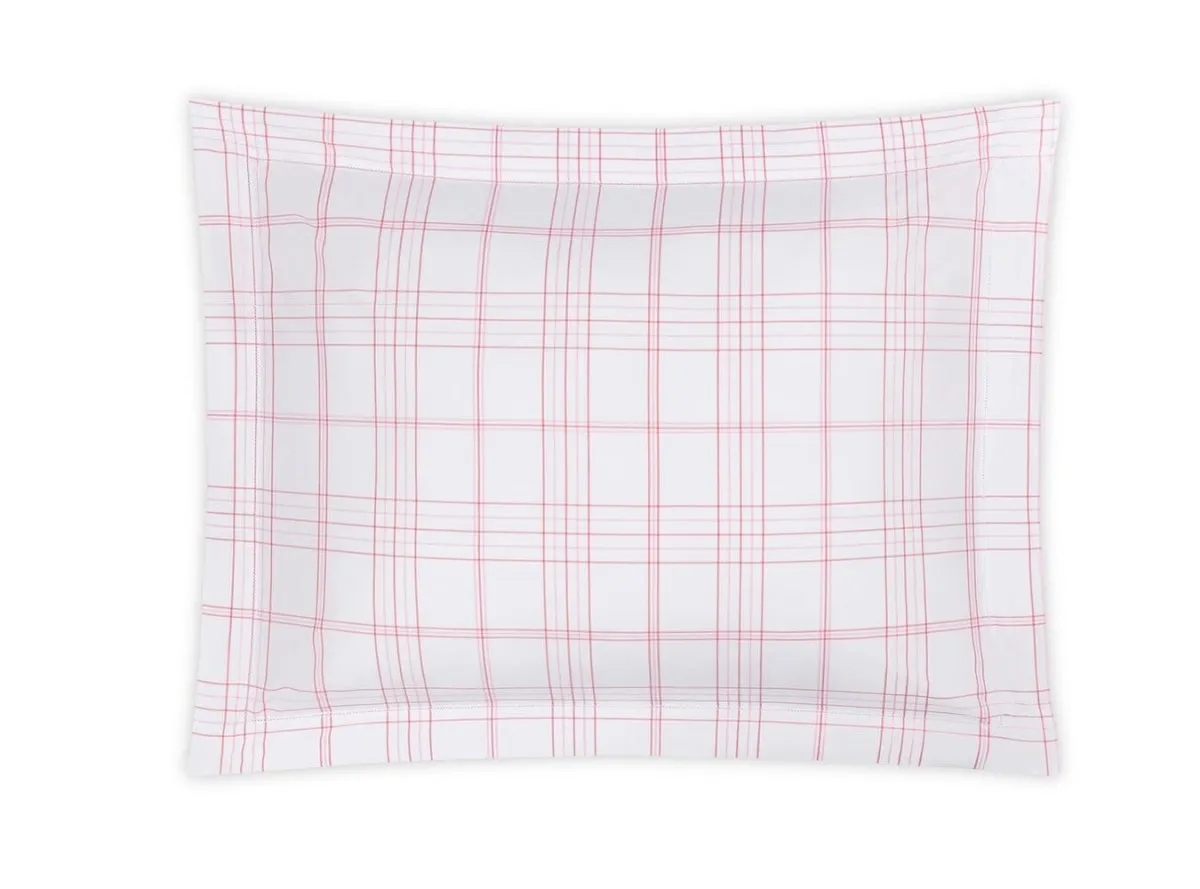 August Plaid Peony Bedding by Matouk | Schumacher