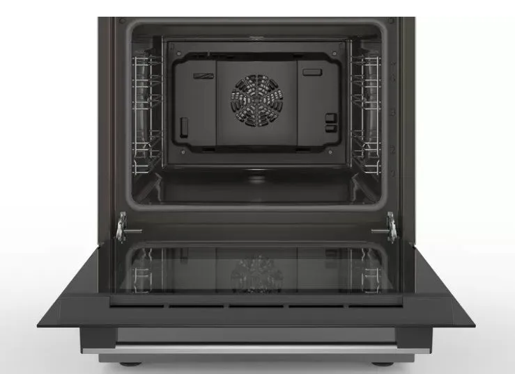 Bosch Serie 4 Hxn390d50l Cooker Freestanding Cooker Gas Black, Stainless Steel A