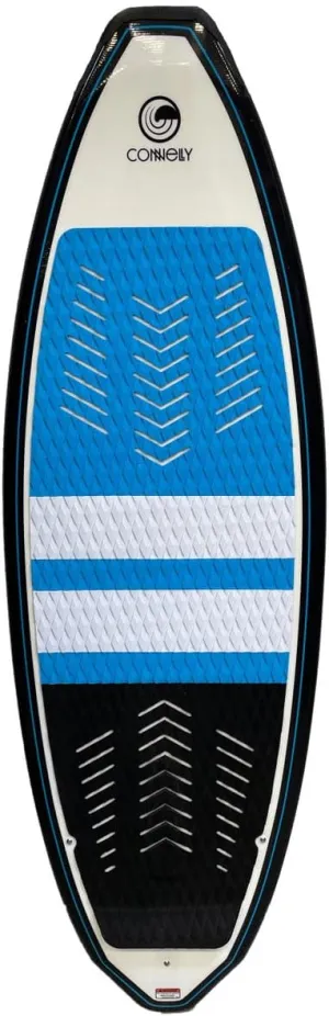 Connelly Ride Wakesurf Board Package with Proline Surf Rope, Red/Blue