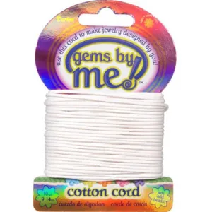 Cotton Cord White 1mm x 10 yards