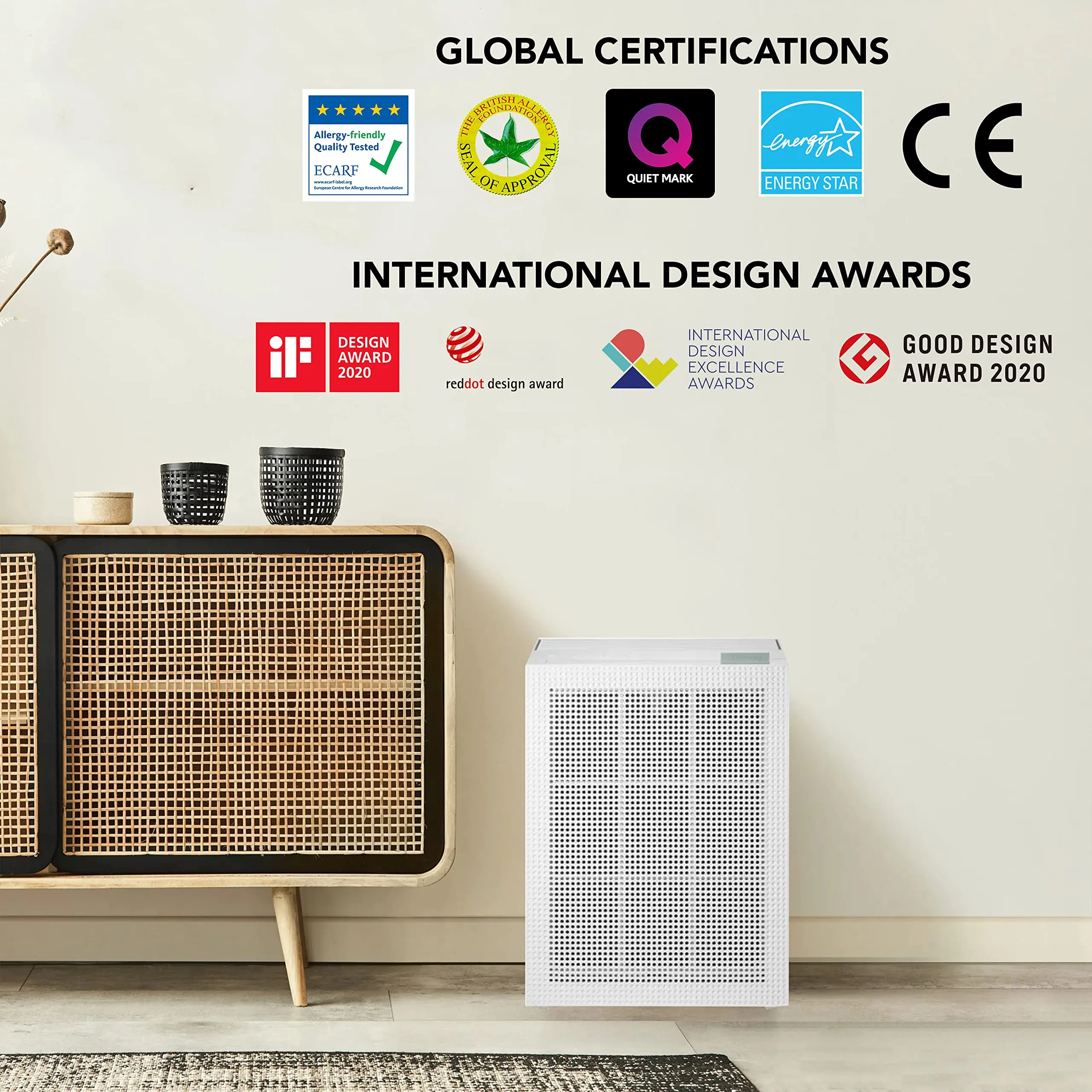Coway Professional Air Purifier for Home, Longest Filter Life 8500 Hrs, Green True HEPA Filter, Traps 99.99% Virus & PM 0.1 Particles, Warranty 7 Years (AirMega 150 (AP-1019C))