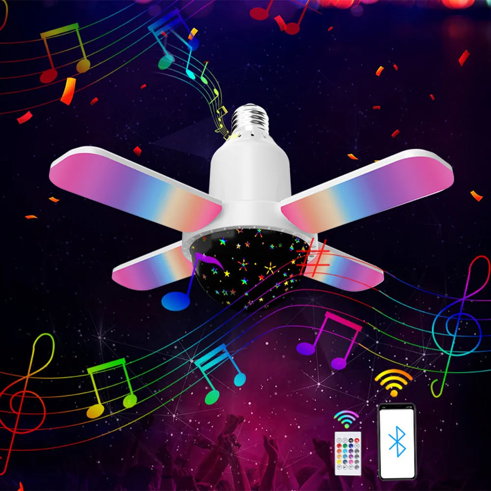 E27 LED Ceiling RGB NIght Light and Bluetooth Speaker
