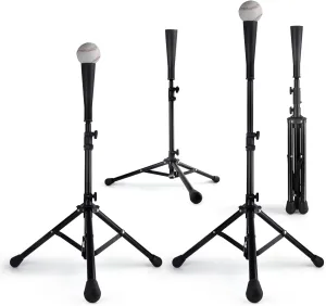 Eastgoing Heavy Duty Baseball and Softball Portable Travel Batting Tee. Easy Adjustable Height | Portable & Collapsible. Hitting Tee for Any Age Player Baseball
