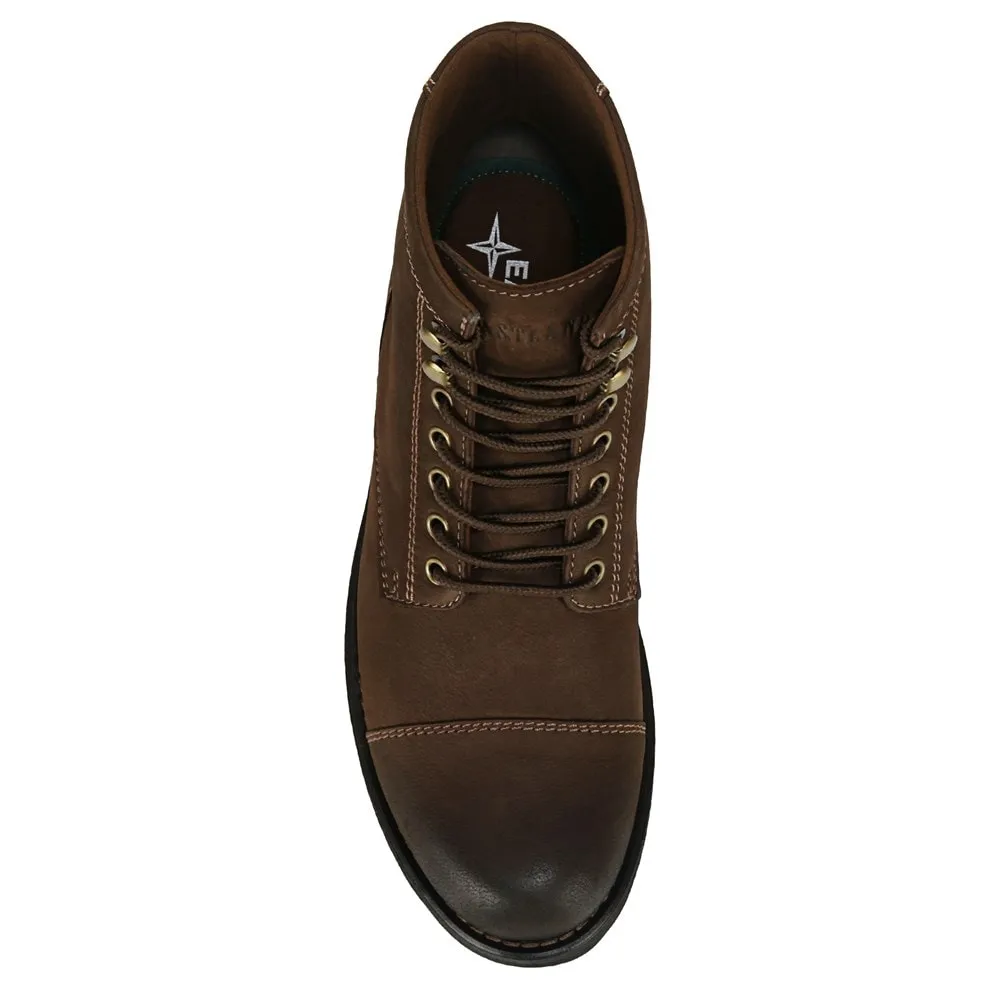 Eastland men's high quality closed toe boots, brown