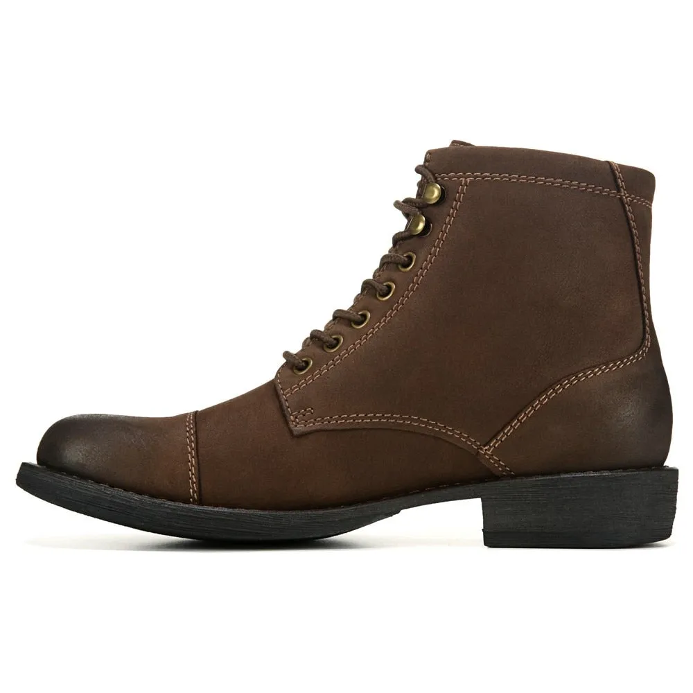 Eastland men's high quality closed toe boots, brown