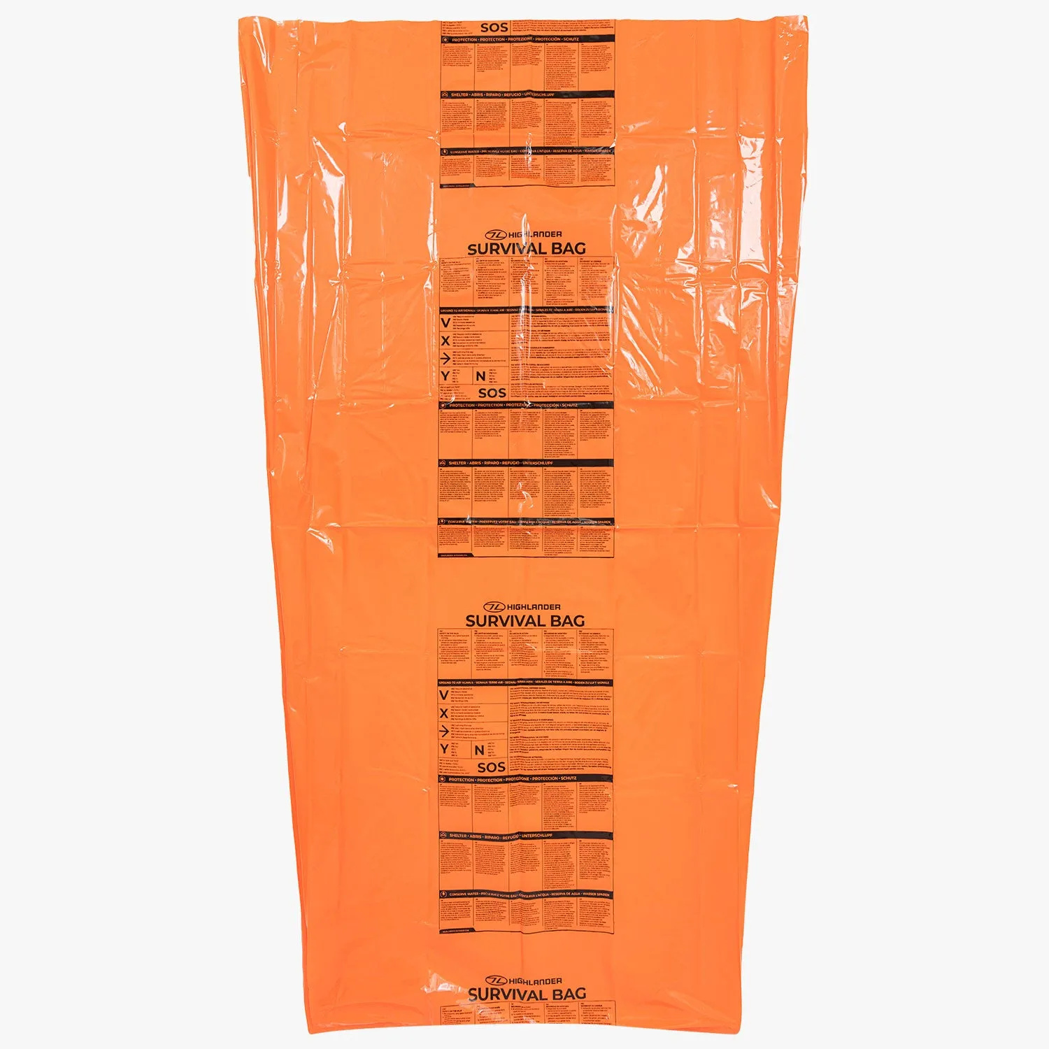 Extra large Survival Bivvy Bag, Orange