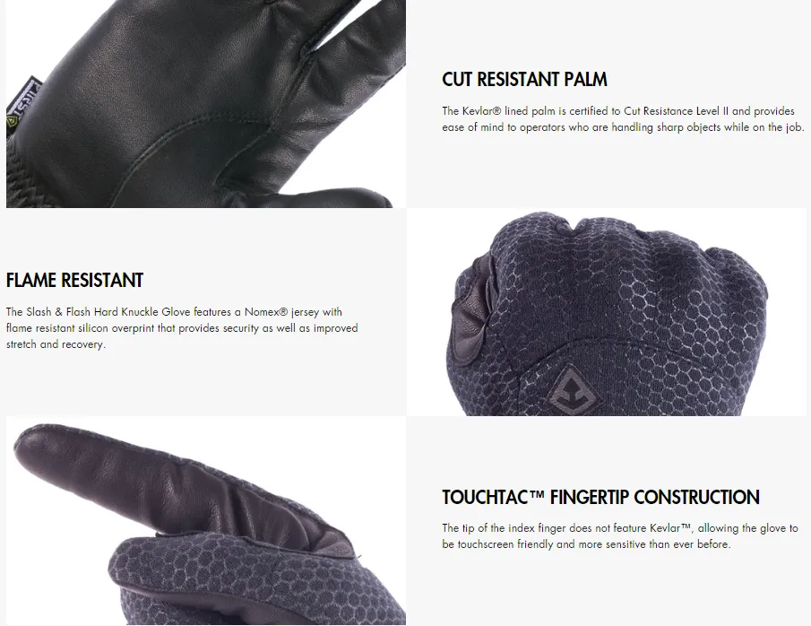 First Tactical Slash & Flash Protective Knuckle Glove
