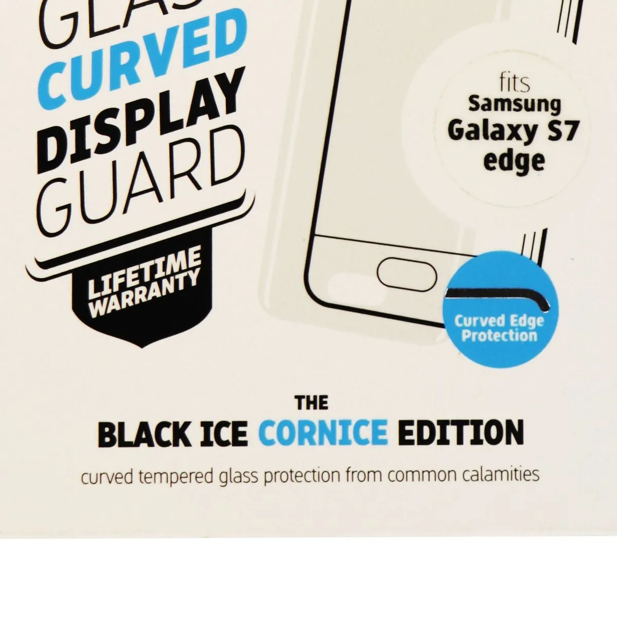 Gadget Guard Black Ice Cornice Ed Tempered Glass Screen Guard For Galaxy S7 Edge