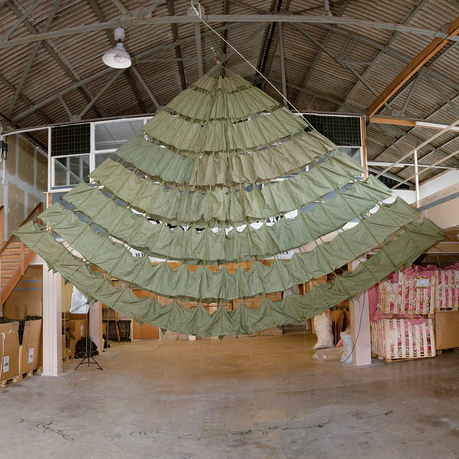 Green Ringslot Parachute