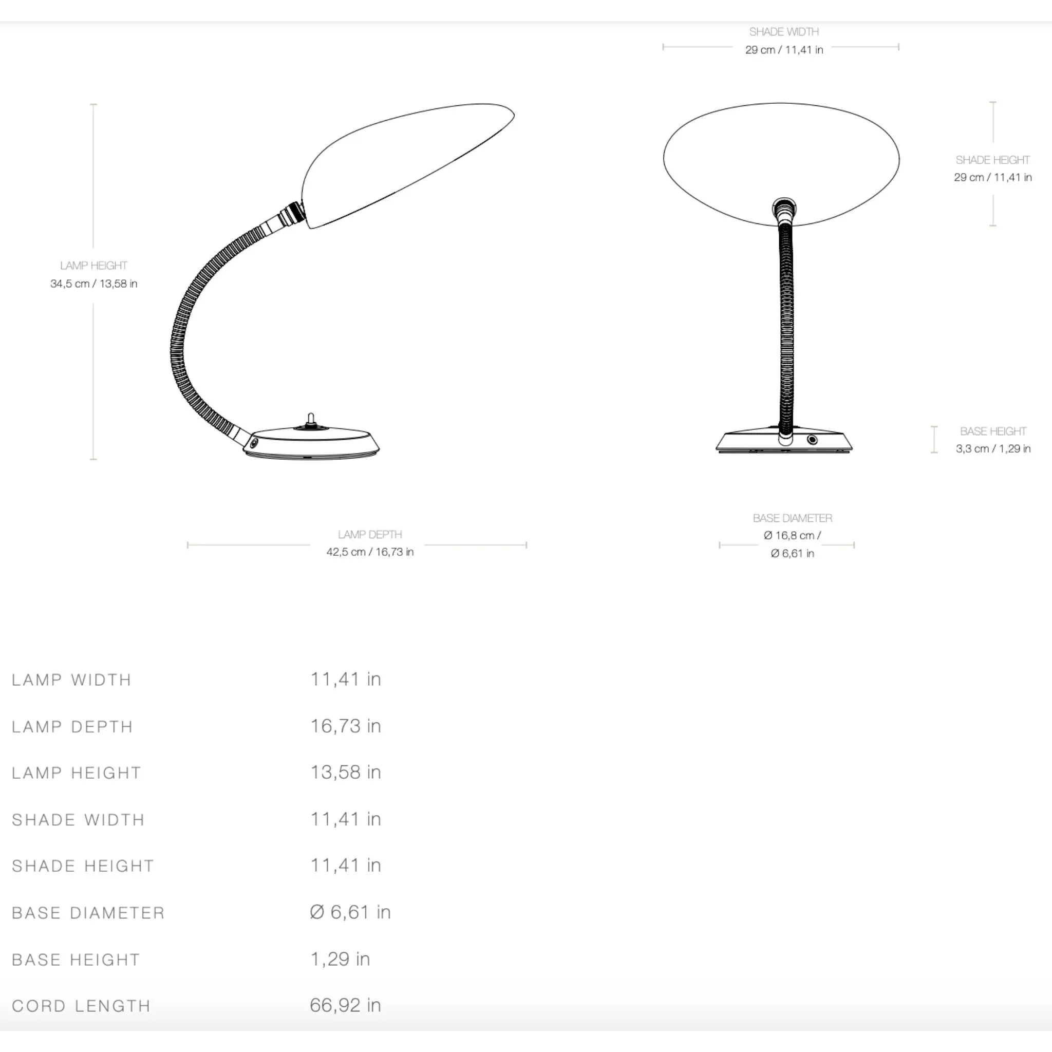 Gubi Cobra Table Lamp