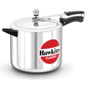 Hawkins 10 Litre Classic Pressure Cooker, Best Inner Lid Cooker, Big Pressure Cooker, Silver (CL10)