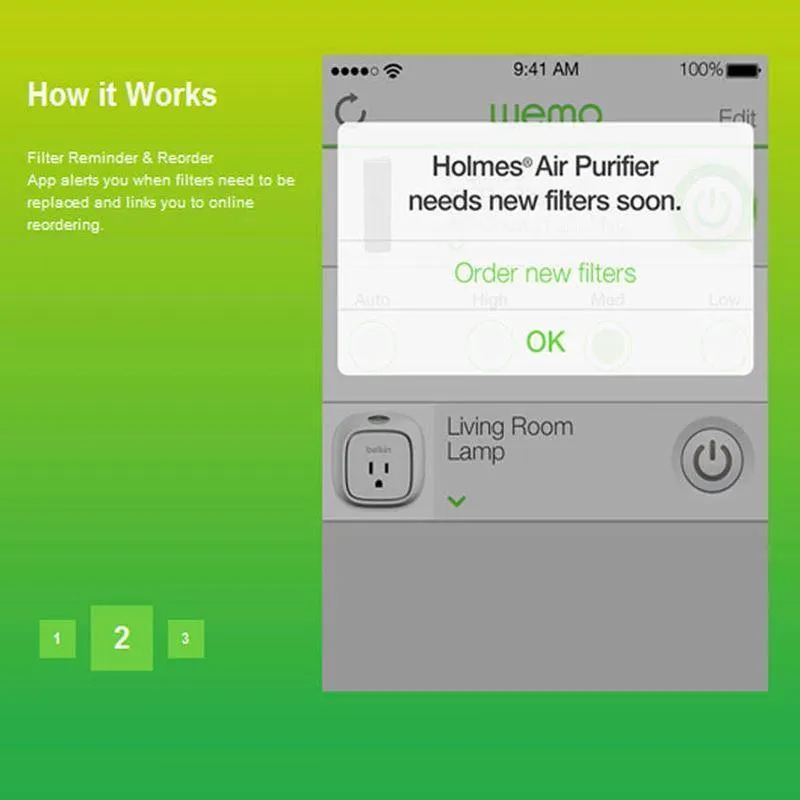 Holmes True HEPA Smart WEMO Enabled Air Purifier