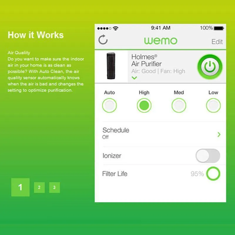 Holmes True HEPA Smart WEMO Enabled Air Purifier