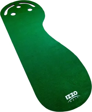 IZZO Golf 3' x 9' Three-Hole Putting Mat - Indoor Putting Training Aid