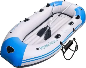 Kayak Inflatable Boat for Adults, Thicken Inflatable Raft 14 Person Rubber Boat, Thickened Fishing nflatable Boat, Rafting, Family Outing