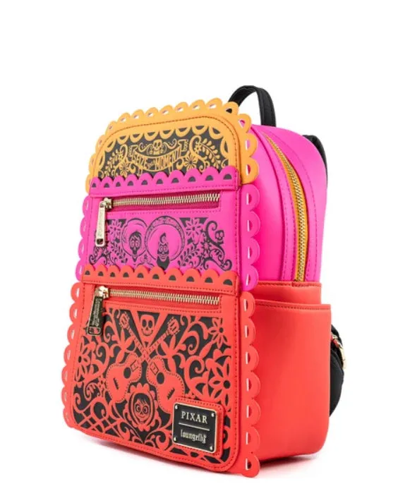 Loungefly Pixar Coco Diecut Party Flags Mini Backpack