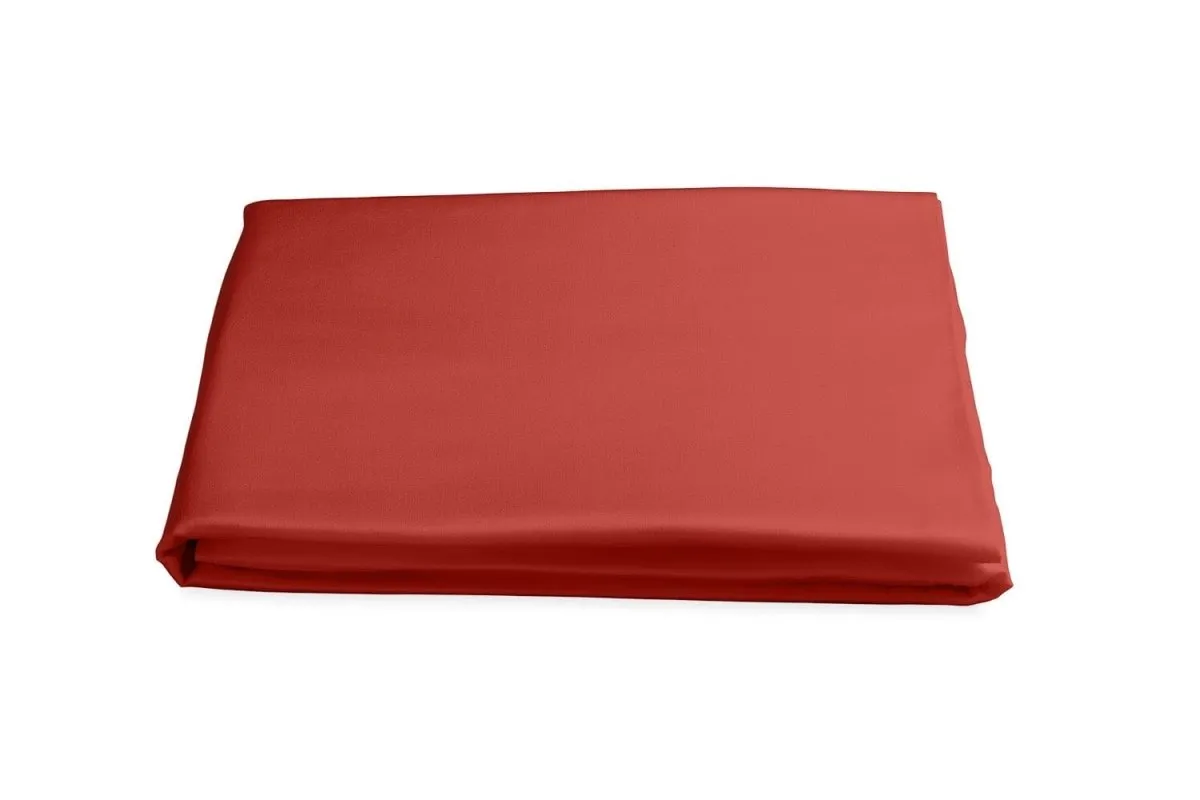 Matouk Nocturne Sateen Bedding in Coral