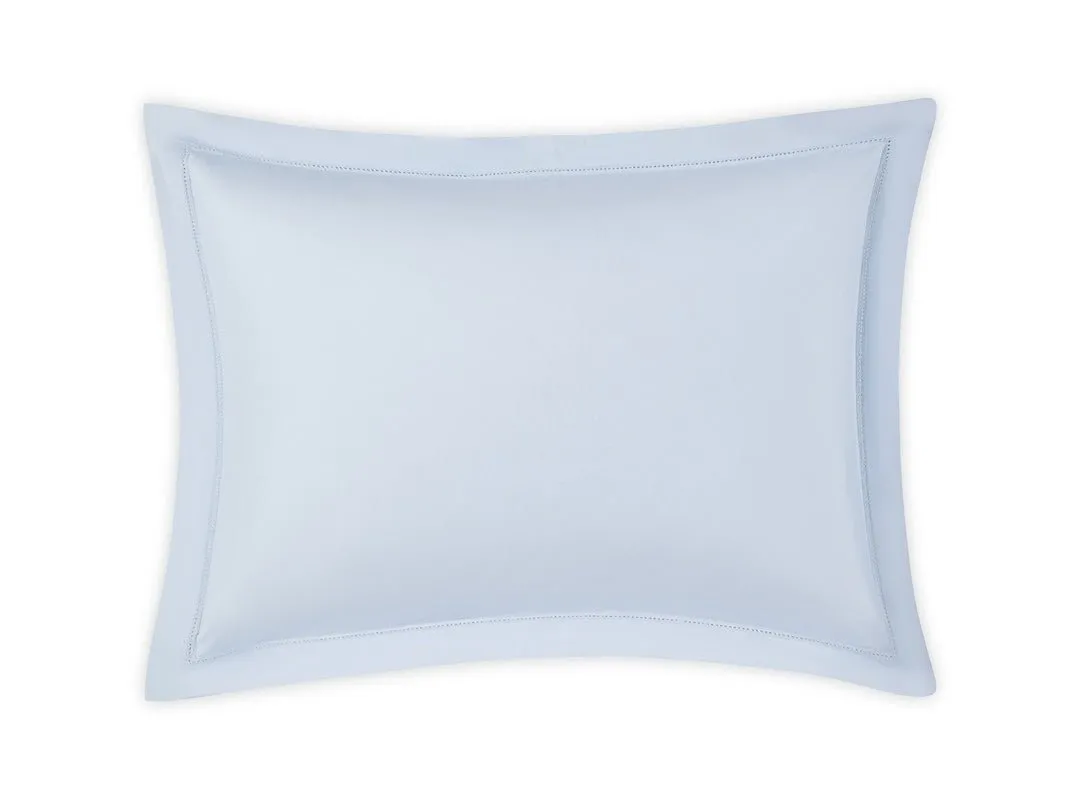 Milano Hemstitch Sky Blue Bedding by Matouk
