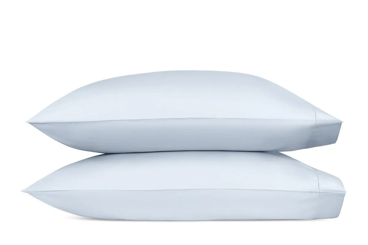 Milano Hemstitch Sky Blue Bedding by Matouk
