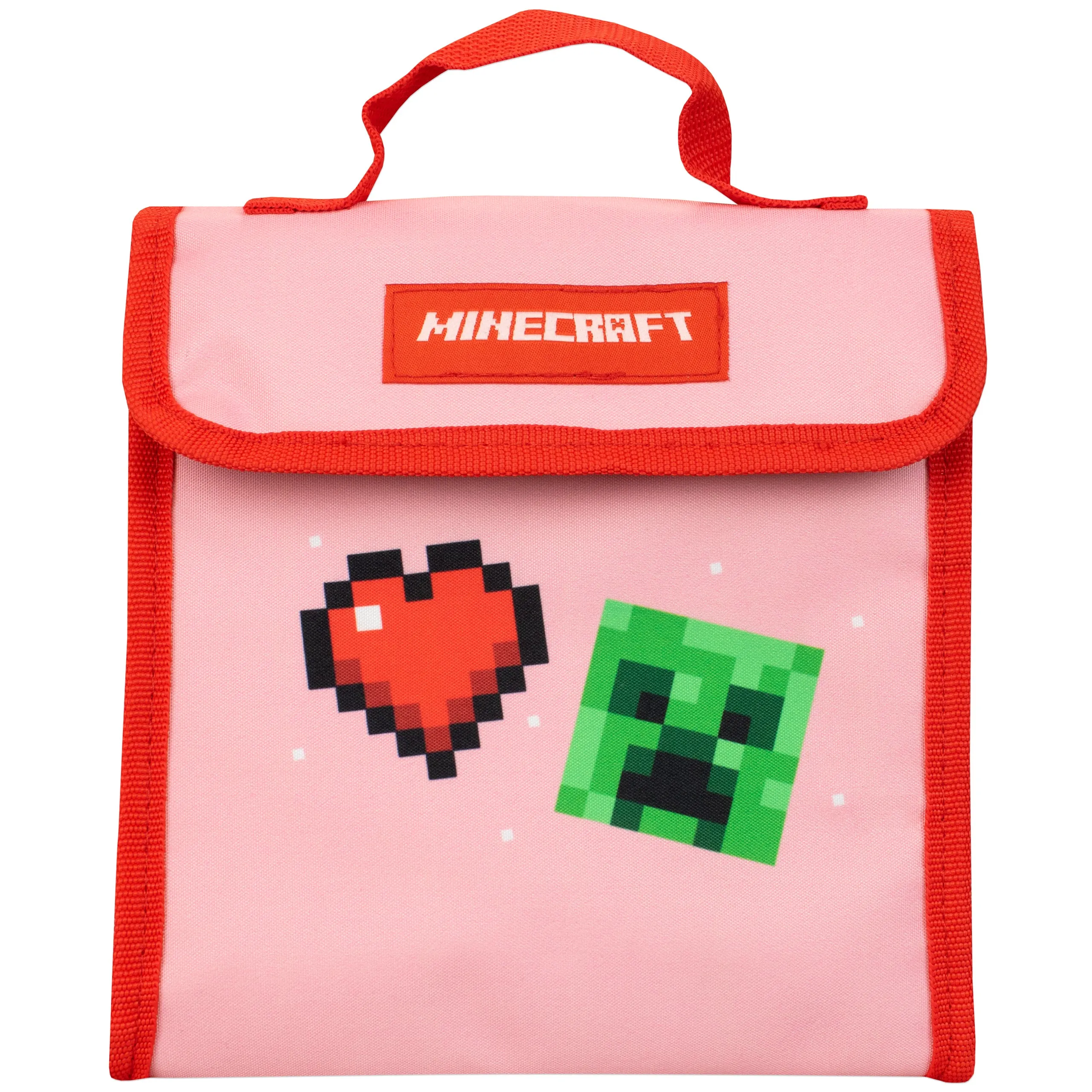 Minecraft Backpack Set - Pink and Green