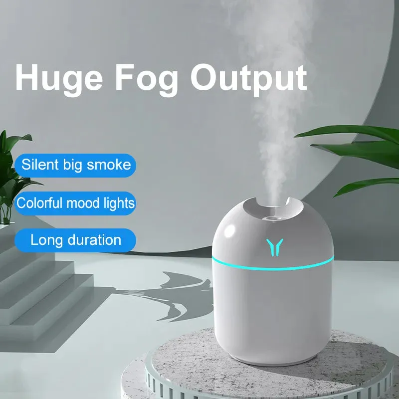 Mini Air Humidifier Essential Oil Diffuser Portable with LED Night Lamp 250ML