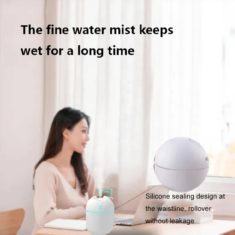 Mini Air Humidifier Essential Oil Diffuser Portable with LED Night Lamp 250ML