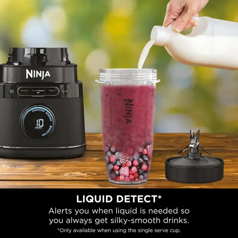 Ninja TB301UK Detect Duo Power Blender Pro   Single Serve, Black
