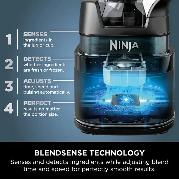 Ninja TB301UK Detect Duo Power Blender Pro   Single Serve, Black