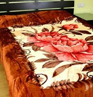 OMAJA HOME Soft Fabric Printed Mink Luxury Ply Blanket Single Bed Ultra Soft for Heavy Winters (Multicolor)