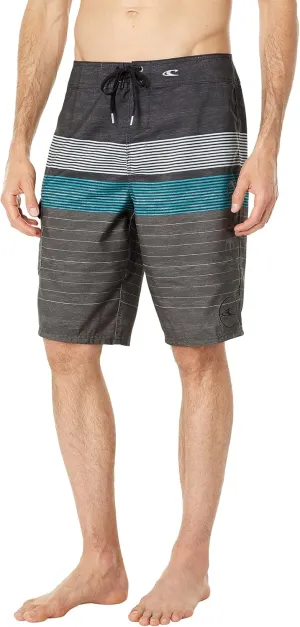 O'NEILL Men's 21 Inch Geo Print Boardshorts - Water Resistant Swim Trunks for Men with Quick Dry Stretch Fabric and Pockets