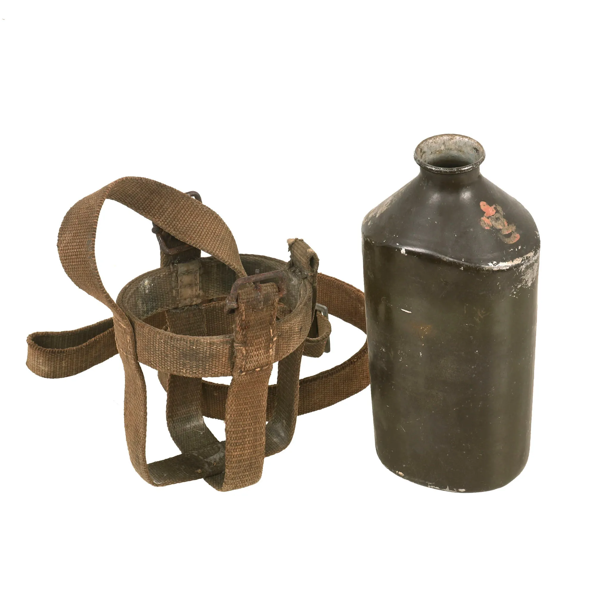 Original Japanese WWII Lot of 3 Canteens & Model B Shelter Half