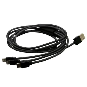 Phone Charging Cord 3 in 1 iPhone, Android, C-Type 6ft