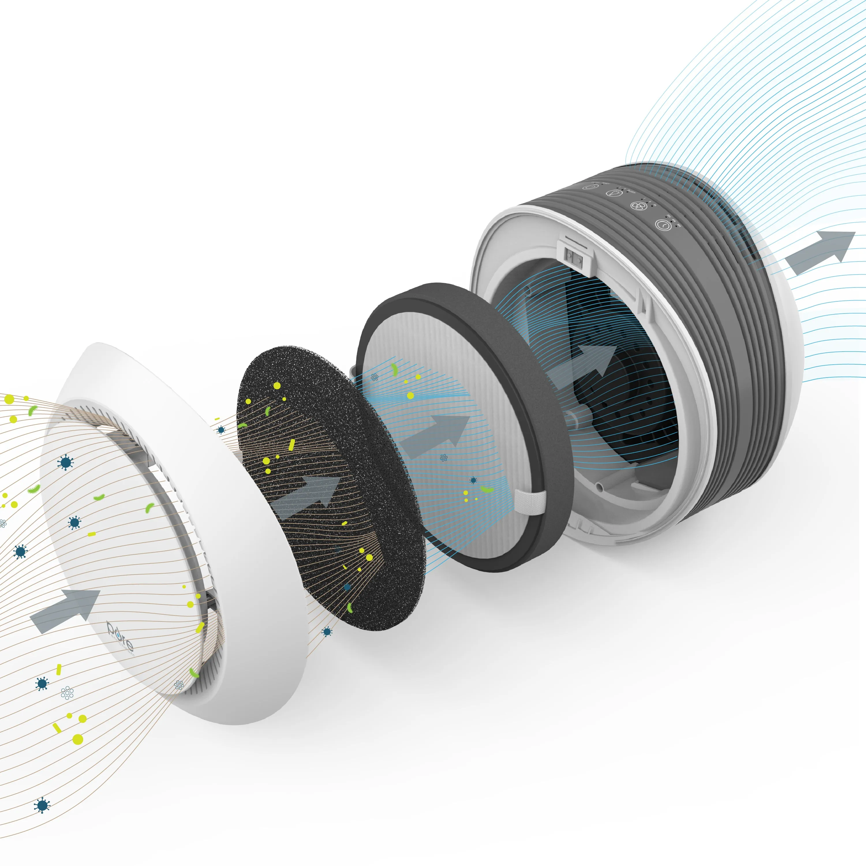 PureZone™ Halo True HEPA Air Purifier