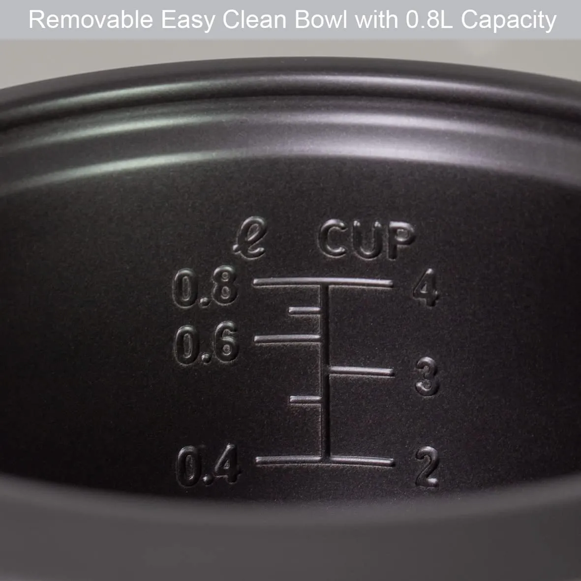 Quest 35530 0.8L Rice Cooker / Non-Stick Removable Bowl / Keep Warm Functionality / 350W / Includes Measuring Cup & Spatula