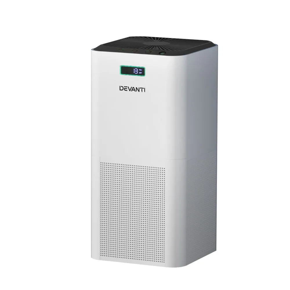 Quiet HEPA Air Purifier, 3-Layer Filter, CADR 400m³/h - Devanti