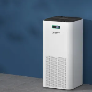 Quiet HEPA Air Purifier, 3-Layer Filter, CADR 400m³/h - Devanti